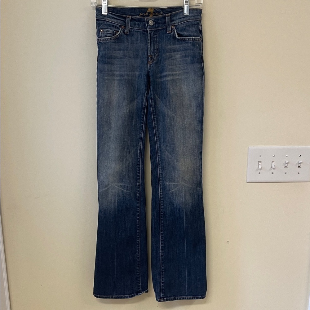 7 For All Mankind Bootcut Jeans 26 Medium Wash USA